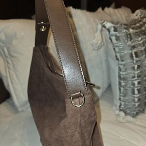 🎄SMALL SHOULDER FAUX SUEDE CRESCENT SHAPED BAG